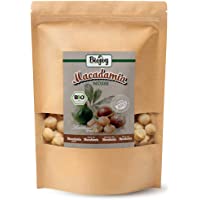Los mejores  - Biojoy Nueces de Macadamia orgánicas- crudas y enteras sin tostar y sin sal (1 kg)